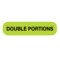 Nevs Double Portions Label 5/16 x 1-1/4" D-1197 - alternate 1